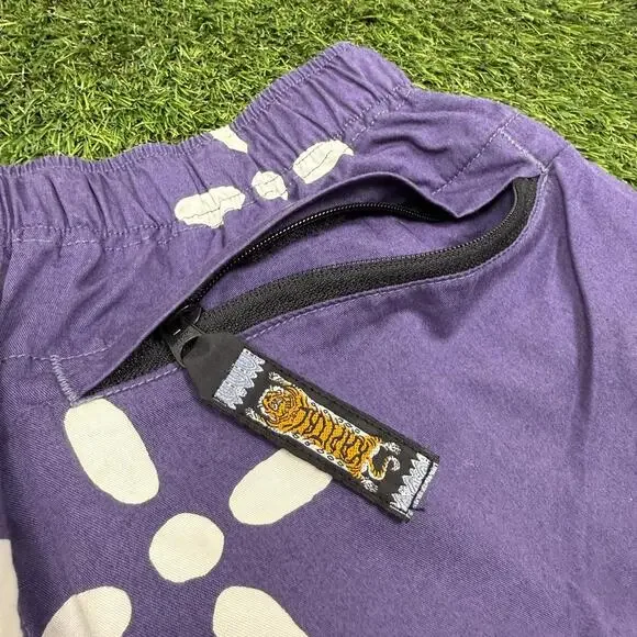 Kapital Purple Bandana Print Shorts